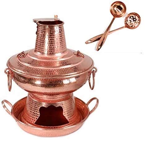 Amazon.co.jp : 鍋 モンゴル鍋 純銅鍋 伝統的な銅鍋 シチューパン