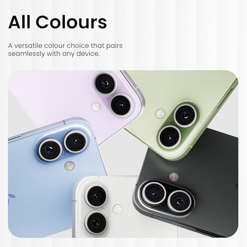 Image of CASEGEAR Clear Pro Camera Lens Protector Compatible With iPhone 17 | HD Clarity | Scratch Resistant | Complete Coverage | Easy Installation | Silver