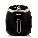  Westinghouse Heißluftfritteuse 5 Liter, Airfryer - Friteuse mit Heißluft (u.a. für krosse Pommes), funktioniert Fast ohne Fett, bis 200 °C & mit praktischem Timer
