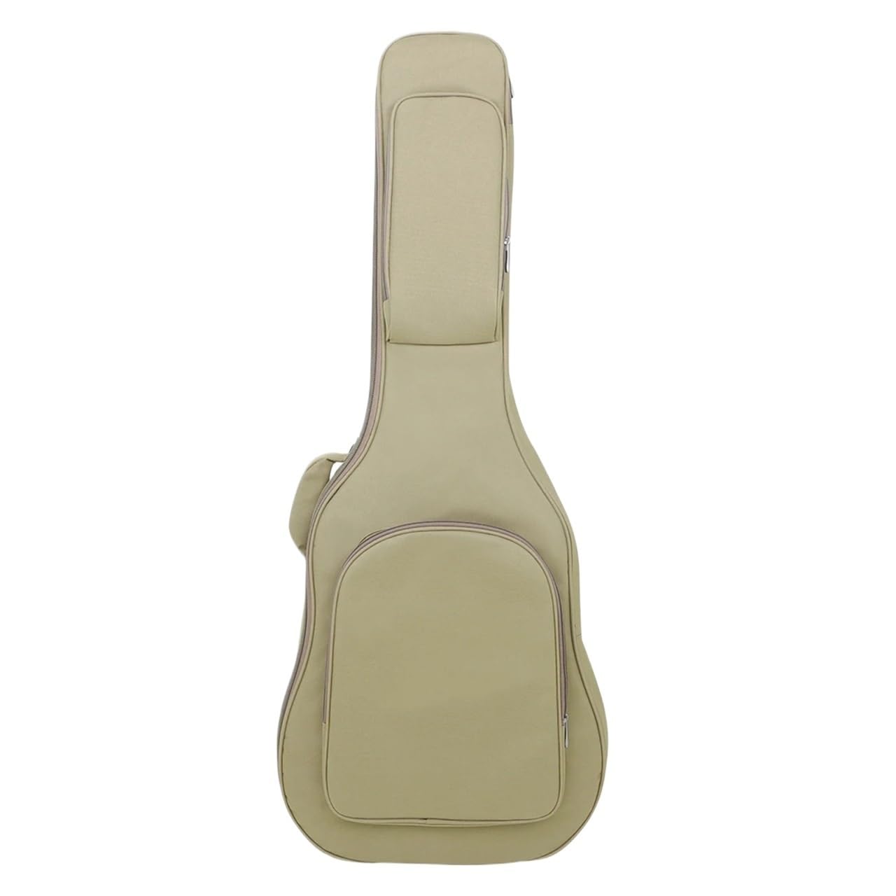 Sac à dos guitare acoustique 41 pouces étui imperméable épais avec double sangle kaki