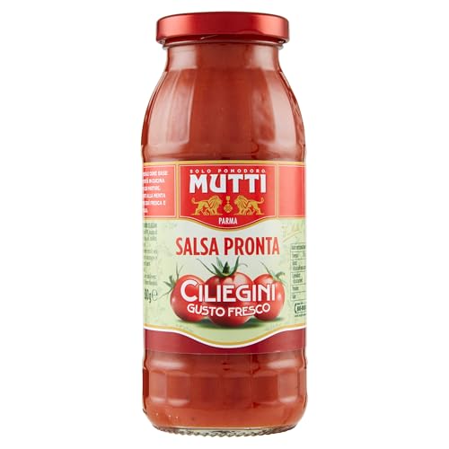 La Salsa Ciliegini è realizzata con i migliori pomodori ciliegini 100% italiani, selezionati con attenzione e incredibilmente succosi, per una salsa vellutata con delle note di freschezza, arricchita solo da un leggero soffritto