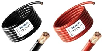 EBRO Accukabel op de eter nauwkeurig Rood ( ) & zwart (-) als cobi