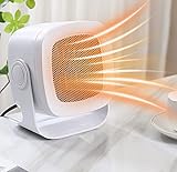 【Viento de Dos Velocidades】： Nuestros calefactor tienen dos modos de calentamiento, el primero es de bajo viento 400w, el segundo es de alto viento caliente 800W, en invierno como un pequeño sol.