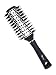 Round Barrel Ceramic Hair Brush - Natural Boar Bristles for Volumizing, Blow-Drying, Curling, Shine, Straigthening - Anti Frizz and Static - Ergonomic Travel Friendly - 1.5 inch - Get Amazing Hair Now