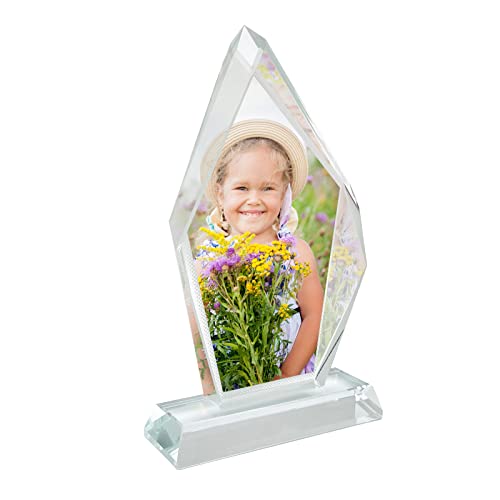 Ismosm Sublimation Blanks Crystal Tabletop Decor Decorative Signs Plaques Custom Photo Frame Diy Picture Frame (Blank - Irregular) #TOP1