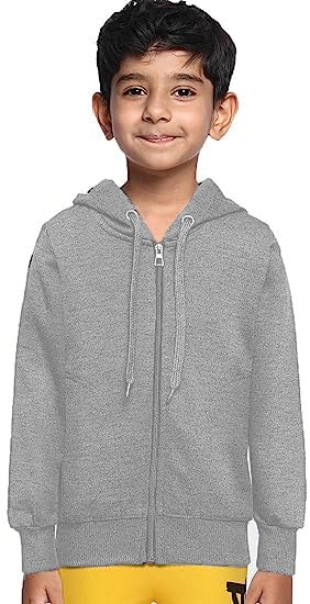 Image of ADBUCKS Rich Cotton Full Sleeves Zipper Jacket with Hoodies for Boys