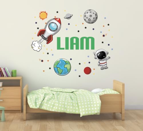 Vinilo Decorativo Personalizado Espacial para Pared de Niños miniatura 5