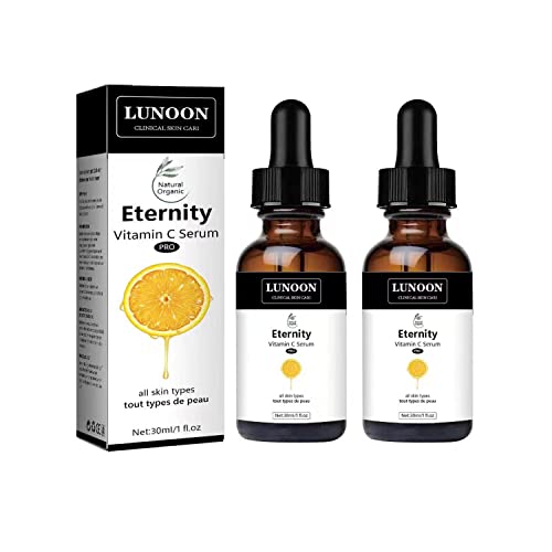 2PCS Eternity Vitamin C Serum, Vitamin C Serum for Face Dark Spots, Vitamin C Serum for Face with Hyaluronic Acid