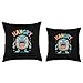 Hangry Monster Funny Hangry Graphic Angry Throw Pillow