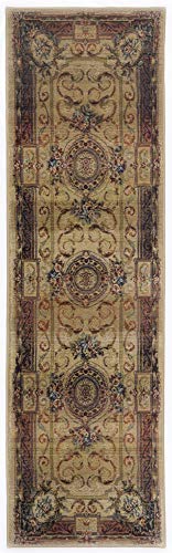 Läufer/Galerie | Klassischer Orientteppich mit Vintage-Effekt | sehr robust und strapazierfähig | Farbe: beige |80 x 300 cm | THEKO die markenteppiche - Gabiro