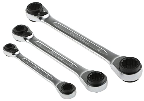 Bahco S4RM / 3T chrome vanadium steel socket wrench set, size 8mm-19mm