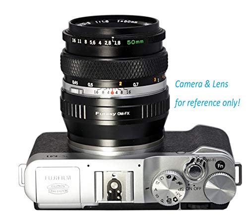 Adaptador Fotasy OM a Fujifilm X, para cámaras mirrorless X-Pro2, X-E2, X-E3, X-A5, X-M1, X-T1, X-T2, X-T3, X-T10, X-T20, X-T30, X-H1 miniatura 4