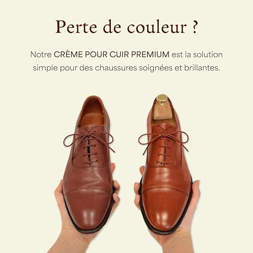 Langer & Messmer crème de cirage pour cuir lisse cirage de haute qualité pour l'entretien des chaussures convient à toutes les chaussures en cuir lisse 50 ml – vue 2