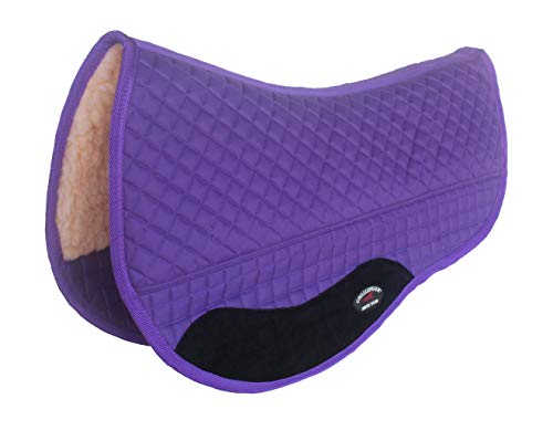 CHALLENGER 28' x 30' Western Quilted Fleece Padded Barrel Saddle Pad Purple 39102