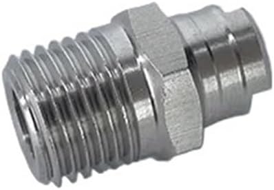 5Pcs, 1/4" BSPT Flat Fan Spray Nozzle, Stainless Steel High Pressure Industrial Vee Jet Tool Nozzles