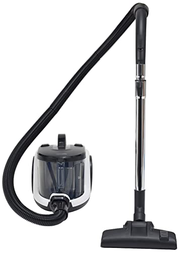 Amazon Basics 1400W Cylinder Bagless Vacuum Cleaner with Power Suction, Low Sound, High Energy Efficiency and 2 Years Warranty (1.5L, Black)