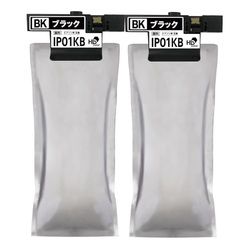 Epson IP01KB ブラックインクパック　2つ Amazon.co.jp: エプソン 純正インクパック ブラック 約10000