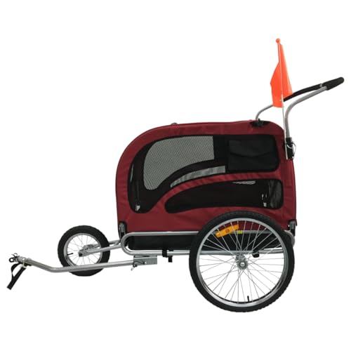 Remorque vélo pour chien handicapé ou âgé Topmast pliable XL avec kit de jogging