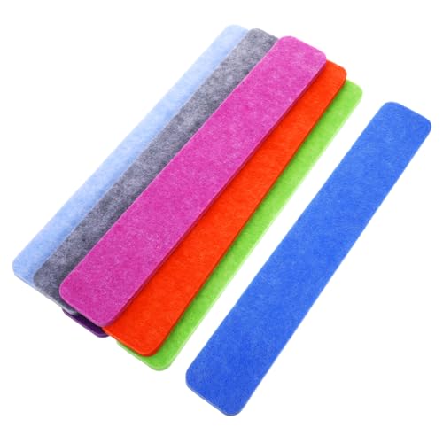 HEALEEP 7pcs Felt Bulletin Board Strips for Walls Easy to Install Message Board Strips No Damage to Walls for Home Office and School Use