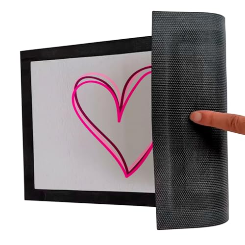 Paillasson gris coeurs roses l'amour s'invite sur votre pas de porte - 5