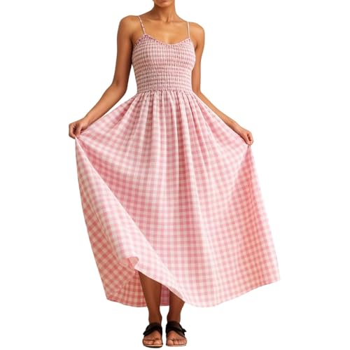 Robe d'été à carreaux idéale pour vos vacances à la plage et promenades
