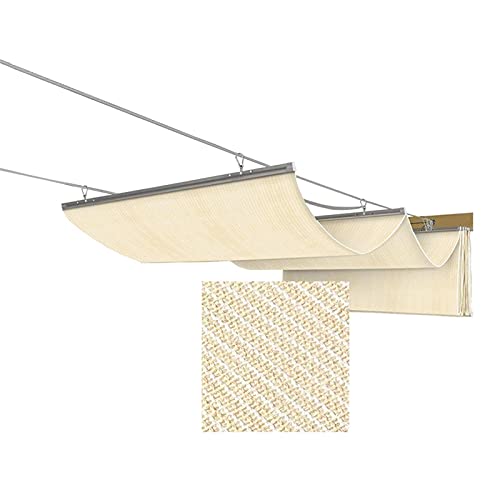 GAIJUAN Sonnensegel 1,3x8m – Wasserdichter Sonnenschutz Mit Seilen & Befestigungsset Für Garten, Terrasse & Camping (Weiß)