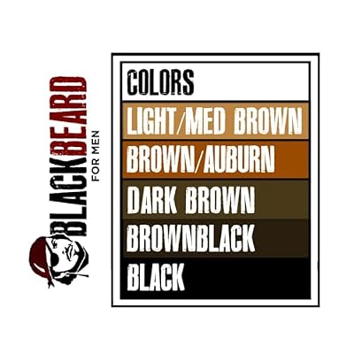 Blackbeard for Men Beard Color 1-Day Beard, Mustache, Eyebrow, Sideburns Color Temporary Facial Hair Tint - Hypoallergenic Beard Dye Alternative Up to 45 applications Black, 1 Pack