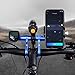 Bike Handlebar Extender,Bicycle Handlebar Extension Aluminum Alloy Mount Holder Double Clamp Bike Bracket Bicycle Accessories for Flashlight Speedometer (Blue)