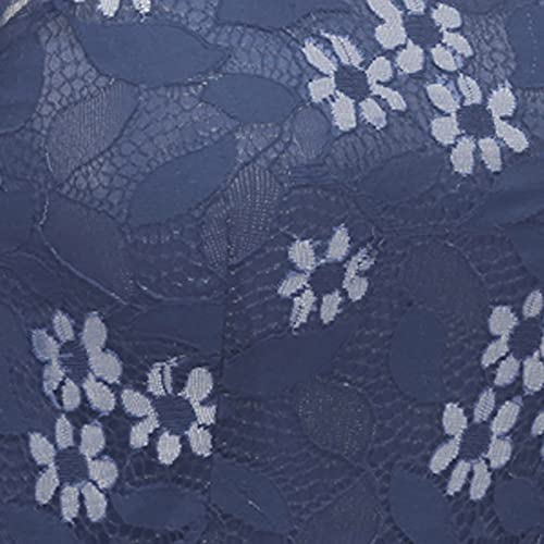 2021 Women's Floral Lace Cocktail Dress Sleeveless Halter Chiffon Dress Flowy Midi Dress Wedding Guest Party Goth Ball Gown Navy #TOP3