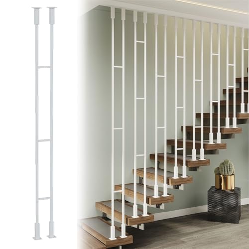 Balustres d'escalier en fer pour lofts et sous-sols, fuseaux ajustables de 50 à 240 cm
