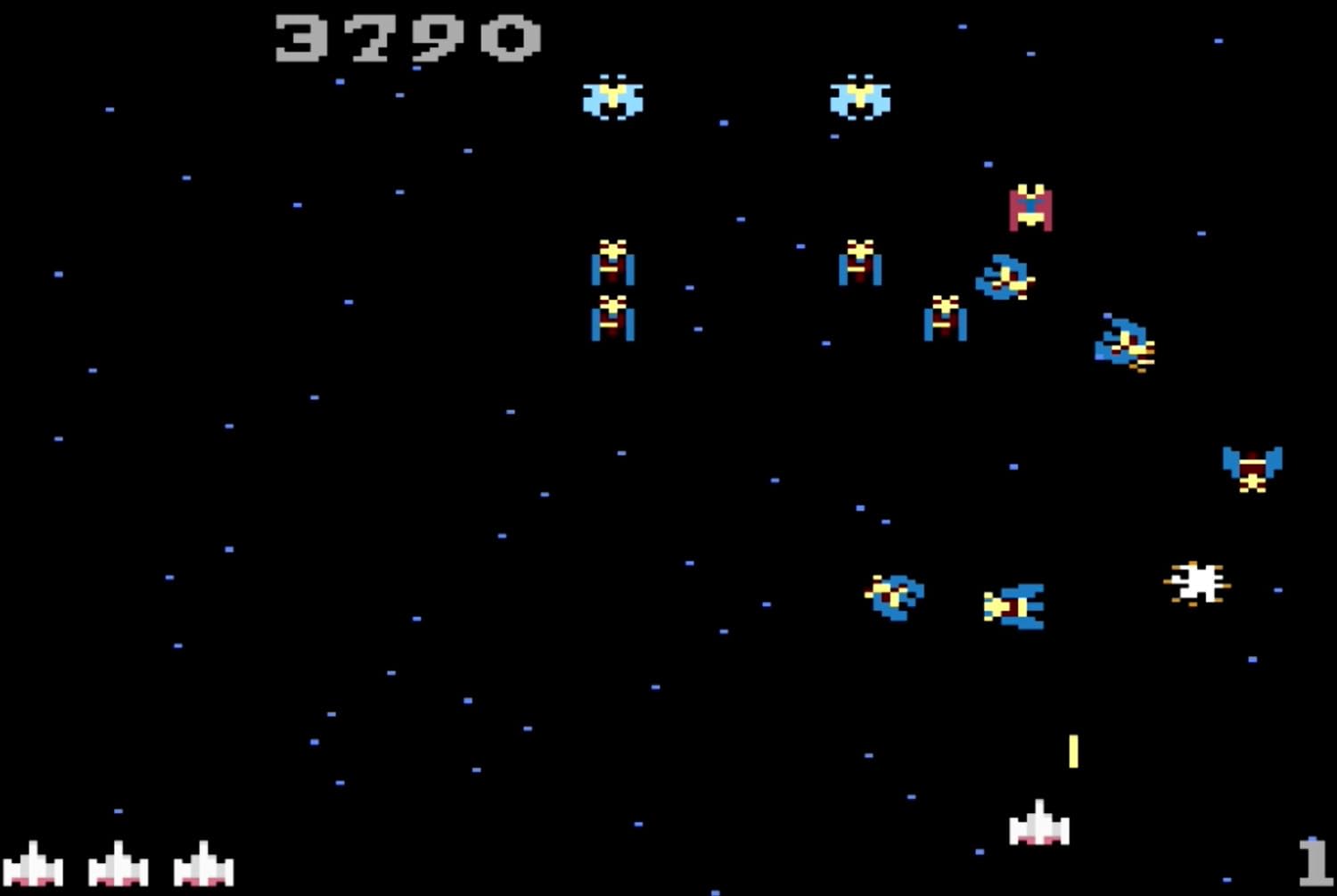 GALAGA (kompatybilna z systemami gier wideo Atari 2600+, Atari 7800+ i Atari 7800)
