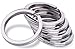 Produktbild LUCKLYSTAR Schlüsselanhänger Key Chain, Schlüsselring Split Key Ring Keychain Ring, Edelstahl-Schlüsselhalter Wird Verwendet um Schlüssel zu Organisieren Schlüssel.28MM50