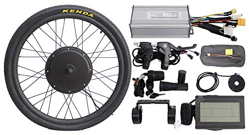 HYLH Bicicleta eléctrica ebike 36V 48V 500W 2024 2627.5 28 29er 700C Kit DE Rueda Delantera o Trasera Motor de 7 velocidades con Controlador 25A