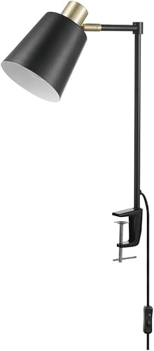 GLOBE Lámpara de escritorio eléctrica 52900 Lex, color negro con oro