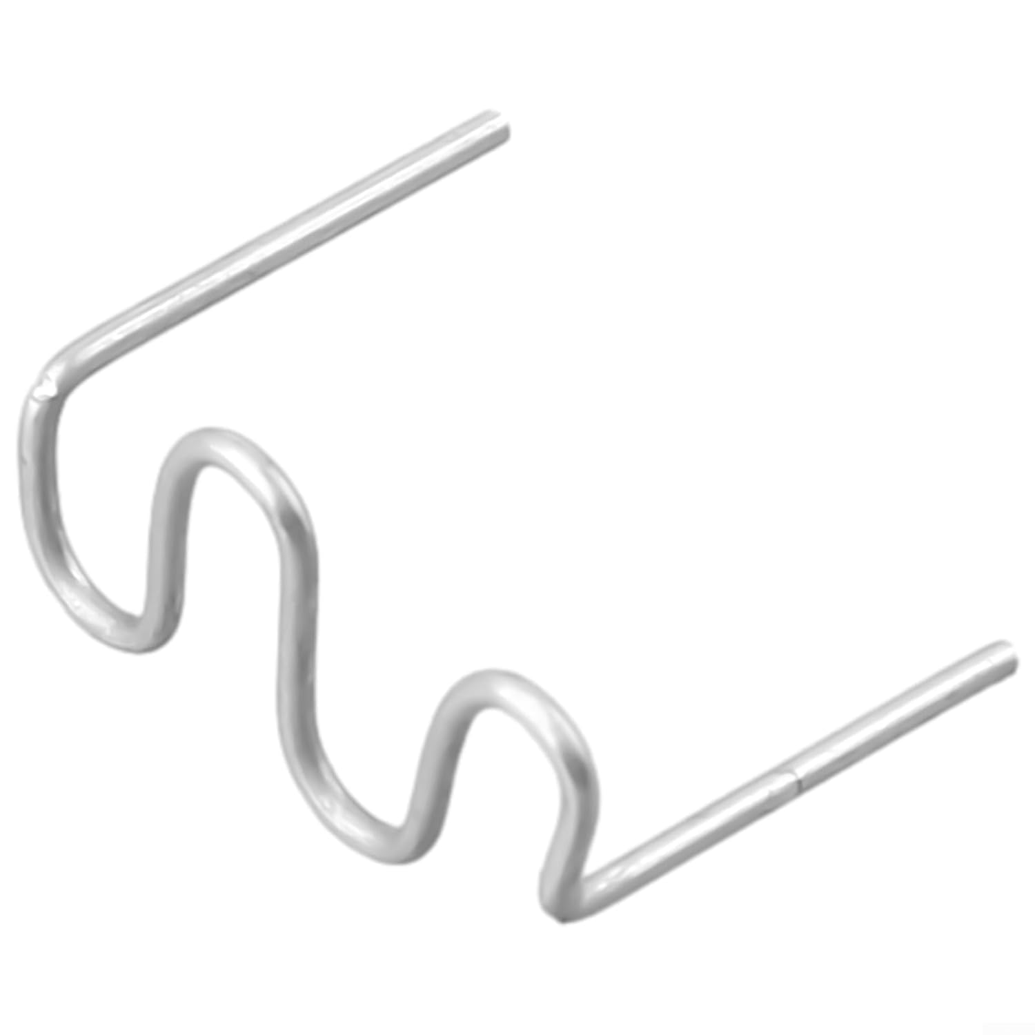 1000Pcs S Wave Hot Staples for Car Bumper Bodywork Plastic Stapler, 0.6mm and 0.8mm Pre-Cut Stainless Steel Fasteners, Auto Repair Fixing Clips