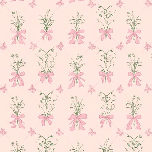 ODGNTEIVG Peel and Stick Wallpaper Beautiful Coquette Seamless Damask Print