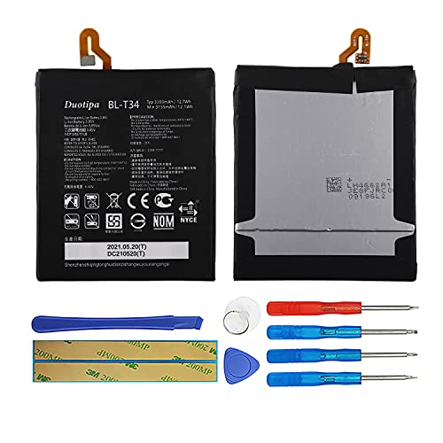 Duotipa BL-T34 Battery Compatible with LG V30 H930 H932 LS998 H933 H931 with Repair Tool Kit