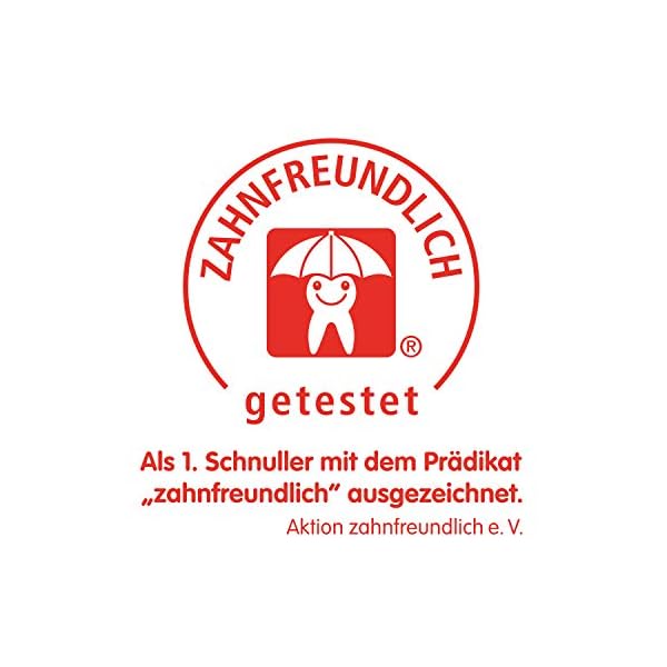 Dentistar® Night Silikon Schnuller 3er-Set – Größe 3 ab 14 Monate – Zahn- & kieferfreundlicher Leuchtschnuller für die… – Bild 9