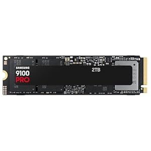 Samsung 9100 PRO 2TB tot 14,700 MB/s PCIe 5.0 NVMe M.2 (2280) Internal Solid State Drive (SSD) (MZ-VAP2T0BW)