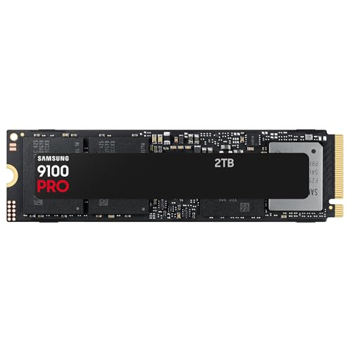Samsung SSD 9100 PRO 2TB, PCIe 5.0x4 M.2 2280, Seq. Read Speeds Up to 14,800MB/s, Best for AI Computing, Gaming, and Heavy Duty Workstations (MZ VAP2T0B) view 1