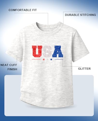 Flafens Summer Girls Shirts - Cute T-Shirt Graphic Tee Soft Cotton Crewneck Short Sleeve Tops3