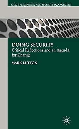 Doing Security: Critical Reflections and an Agenda for Change 2008th Edition book cover