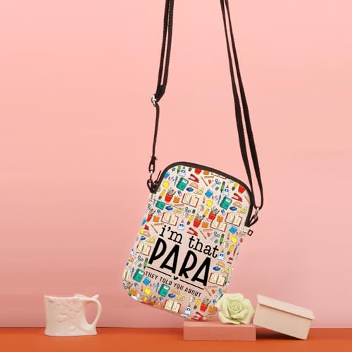 TSOTMO Para Teacher Gift Teaching Assistant I'm That Para They Told You About Paraprofessional Crossbody Bag Gift For Para4