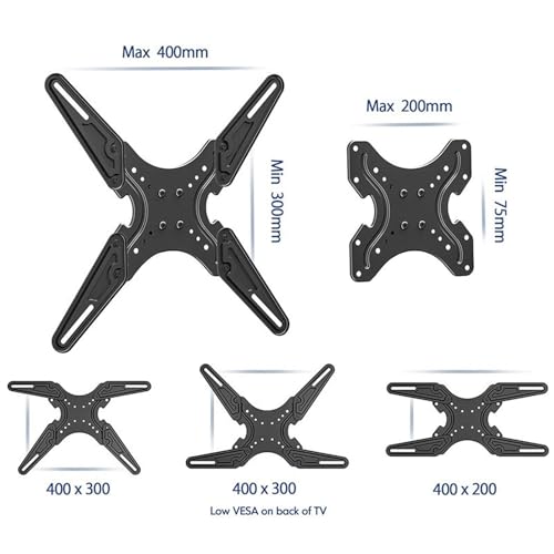 Soporte rodante para TV 32-55 pulgadas, ajustable, carga 40 kg miniatura 4