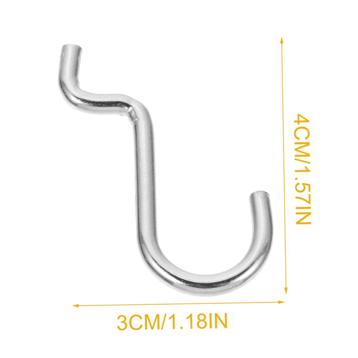 GARVALON 24pcs Heavy Duty j Hooks Garage Pegboard Holders for Tools Iron Tool Storage Hooks Easy Install for Workshop