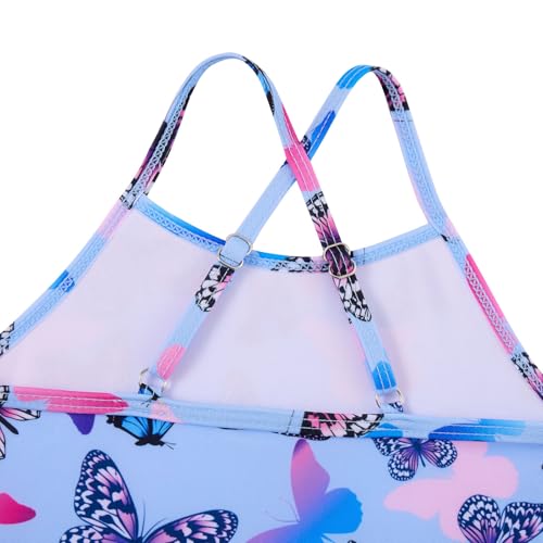 Image of Girls Swimsuit One-piece Bikini Set Two Sets Matching Bathing Suits 2-6T Adjustable Strap Summer Beach