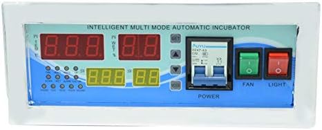 YZmoffer Incubator Controller Intelligence Egg Incubator Controller Thermostat Hygrostat Full Automatic Control with Temperature Humidity Sensor Egg Hatcher Temperature Humidity Meter 110V (XM-18S)