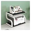 Printer Desktop Stand Desktop Copy Rack Printer Stand Double Storage Rack File Planken Boekenplank Planken Thuiskantoor Opslag Keuken Diversen Opslag Mobiele printerstandaard (Color : D, Size : L)