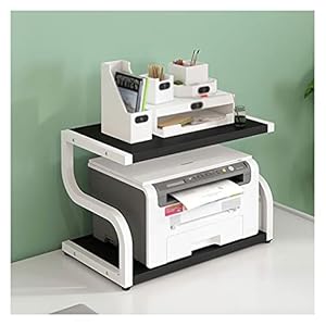 Printer Desktop Stand Desktop Copy Rack Printer Stand Double Storage Rack File Planken Boekenplank Planken Thuiskantoor Opslag Keuken Diversen Opslag Mobiele printerstandaard (Color : D, Size : L)