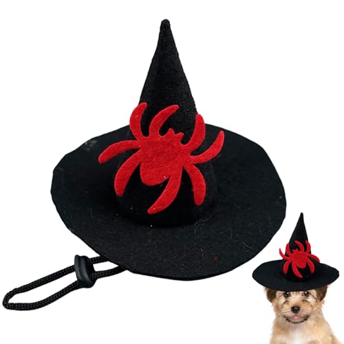 Knkoseia ペットハット,ハロウィン 魔女の帽子 - 調節可能な衣装アクセサリー 仮装小道具 家族集会 お祭り パーティー 劇場公演 ステージショー 仮面舞踏会用